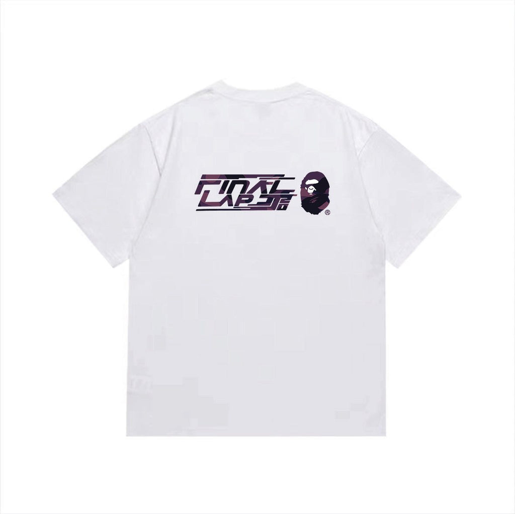 BAPE Purple Face Graphic Short-Sleeve T-Shirt — back