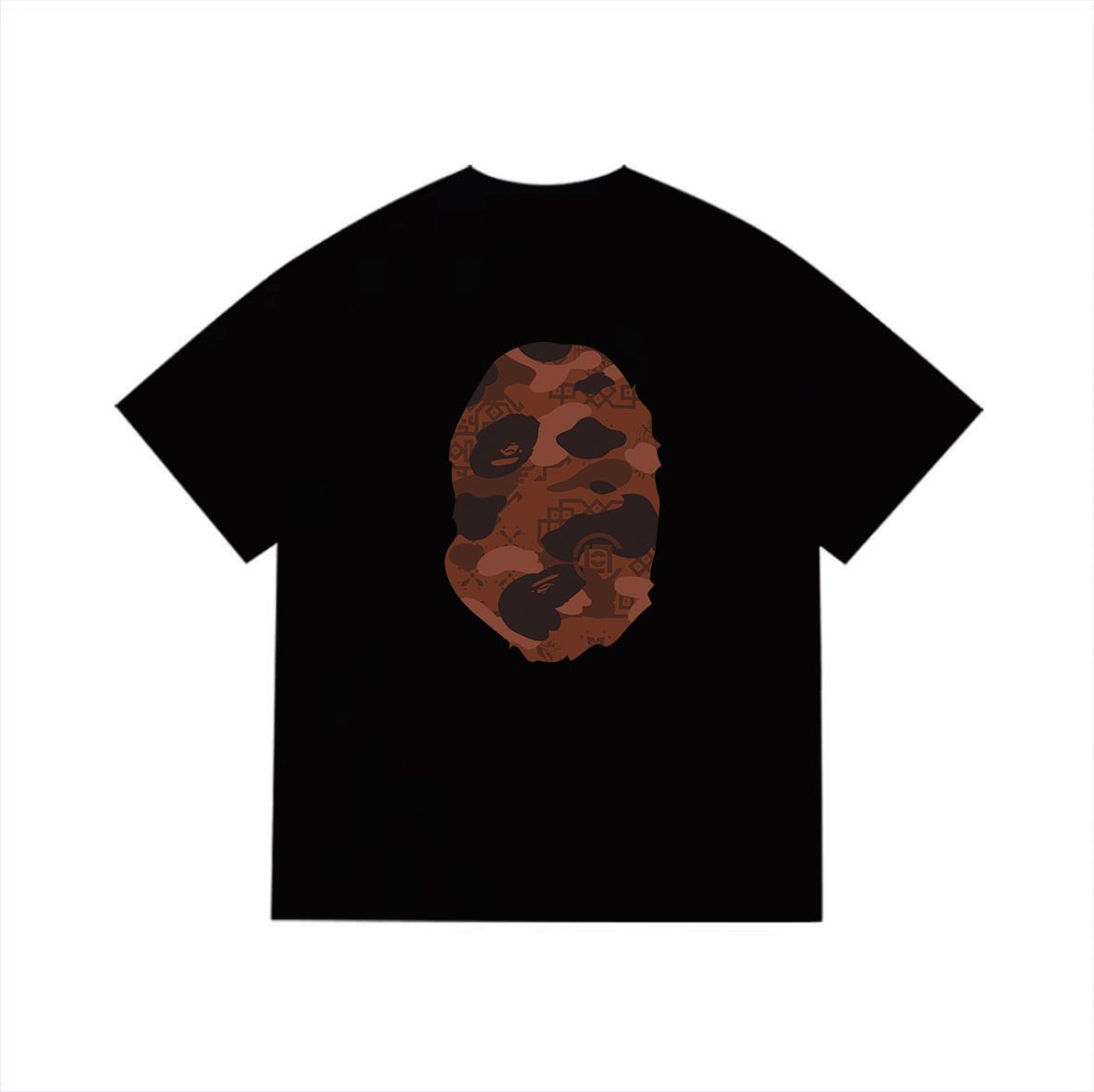BAPE Brown Camo Ape Head Graphic T-Shirt — back