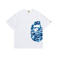 BAPE Blue Camo Ape-Head Graphic T-Shirt — front