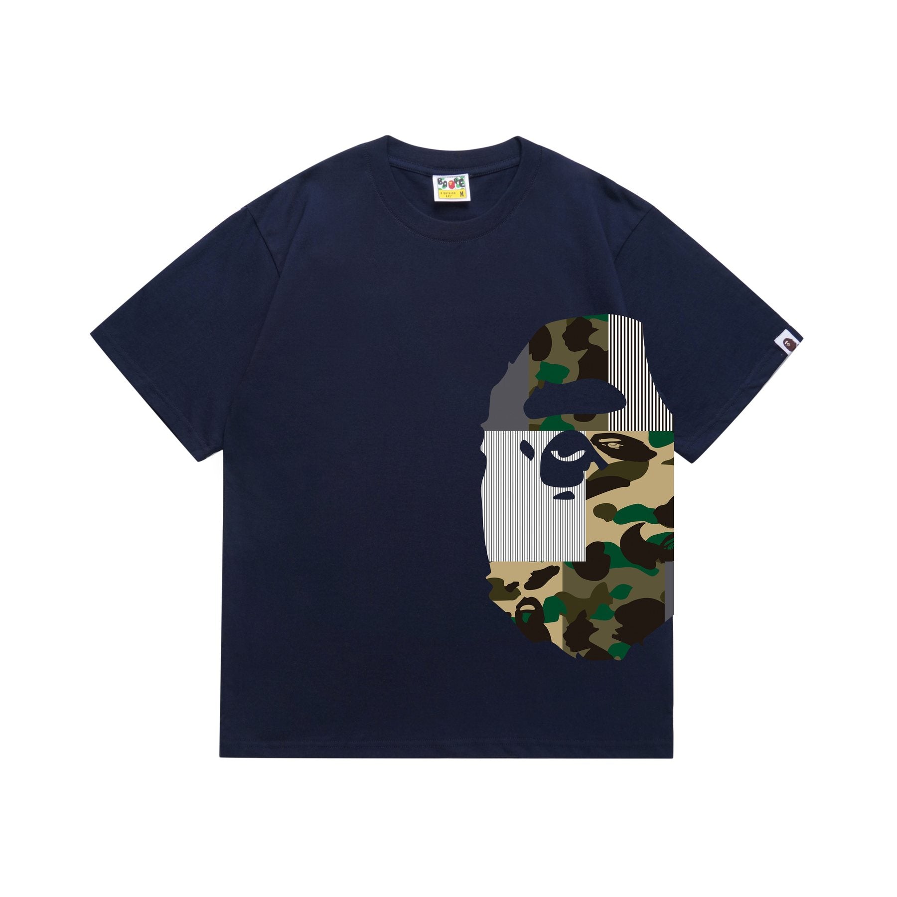 BAPE Camo Ape Face Graphic Short-Sleeve T-Shirt — front