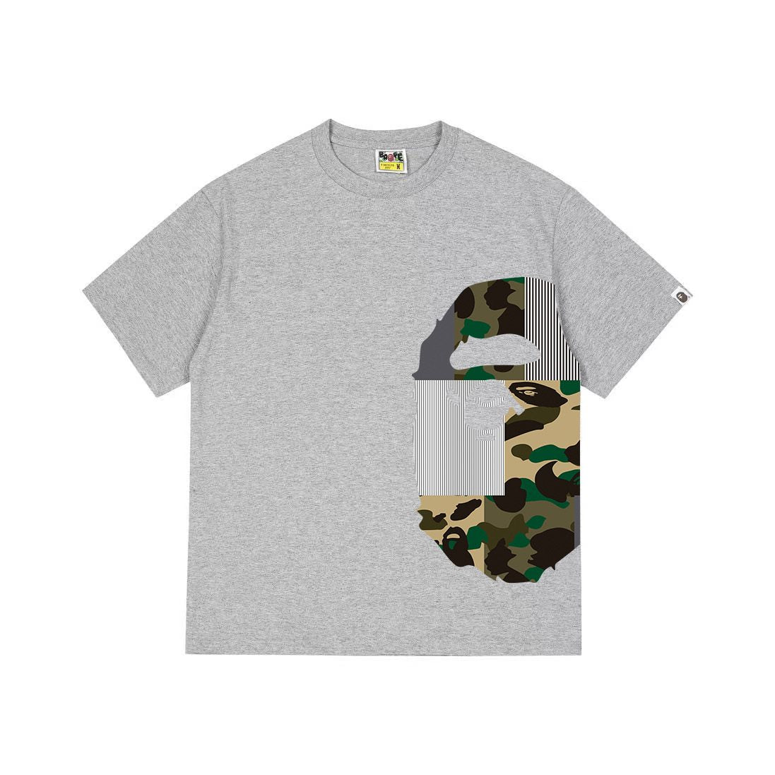 BAPE Camo Ape Face Graphic Short-Sleeve T-Shirt — front