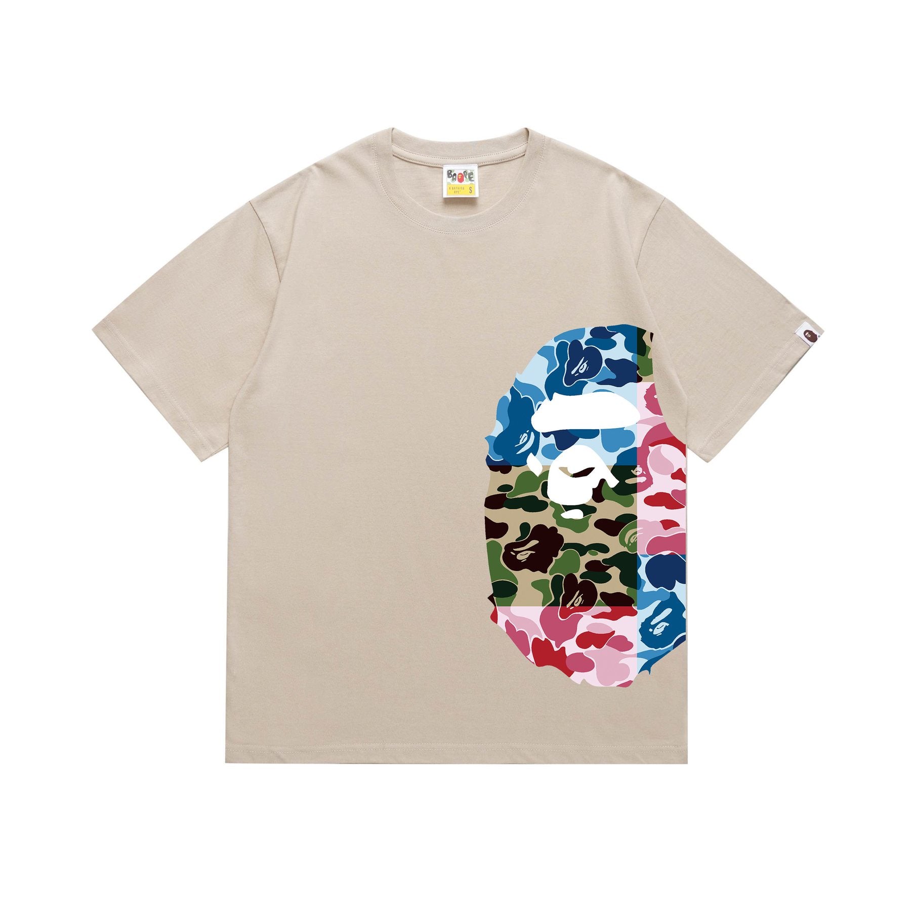 BAPE Multicolor Ape-Head Graphic T-Shirt — front