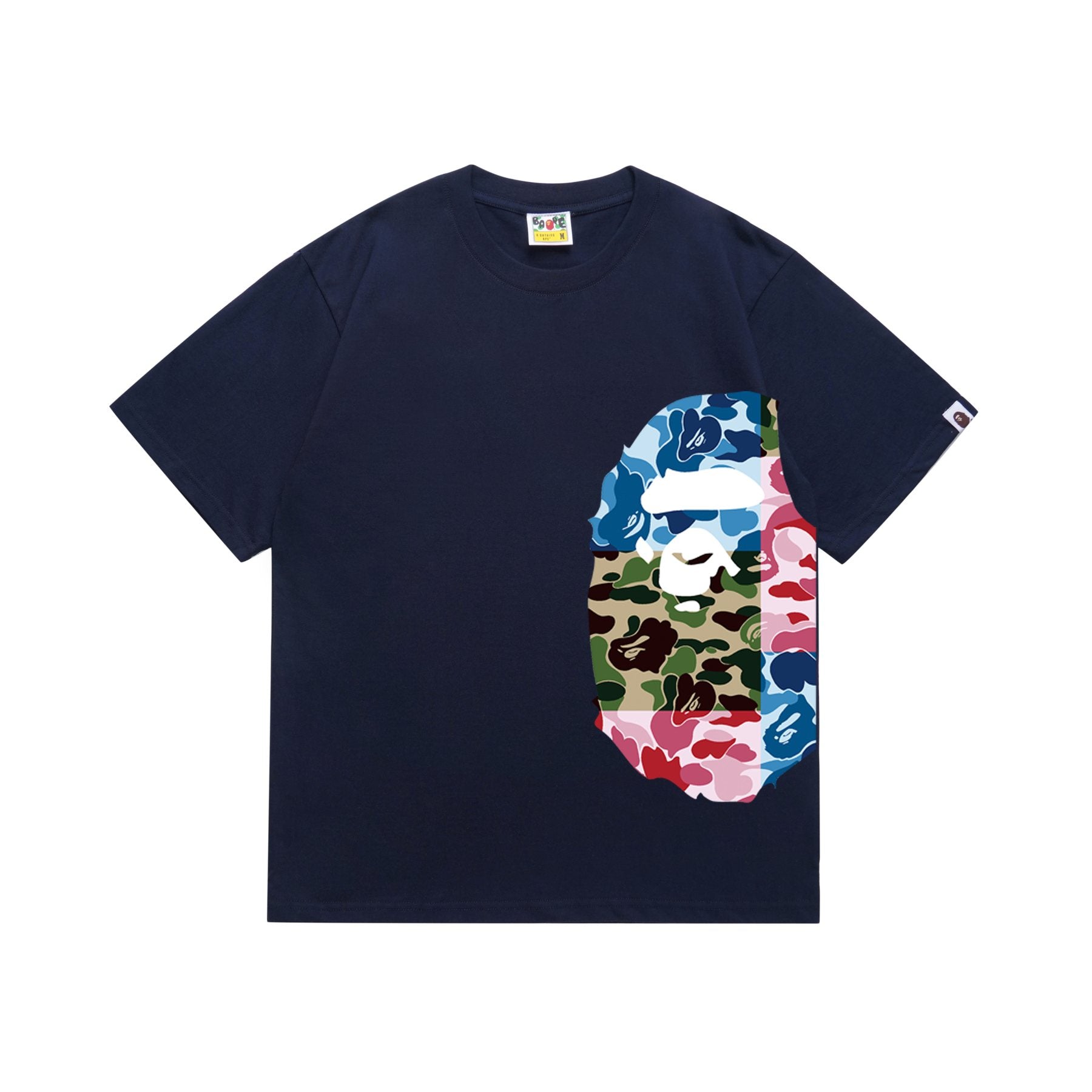 BAPE Multicolor Ape-Head Graphic T-Shirt — front