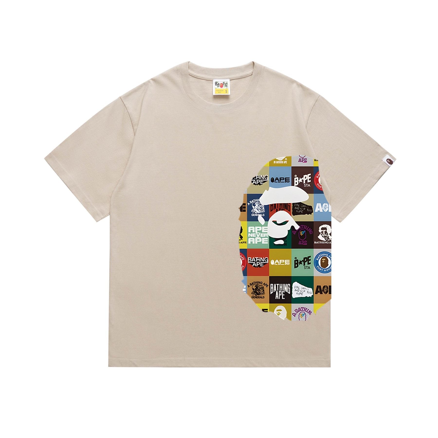 BAPE Ape-Head Collage Short-Sleeve T-Shirt — front