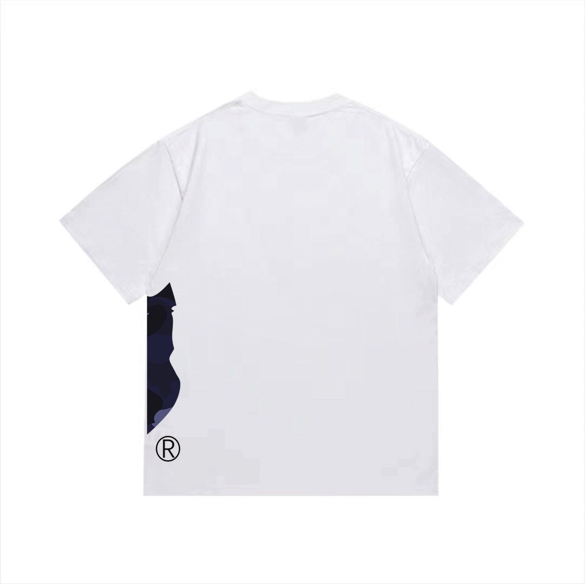 BAPE Blue Camo Ape-Head Graphic T-Shirt — back