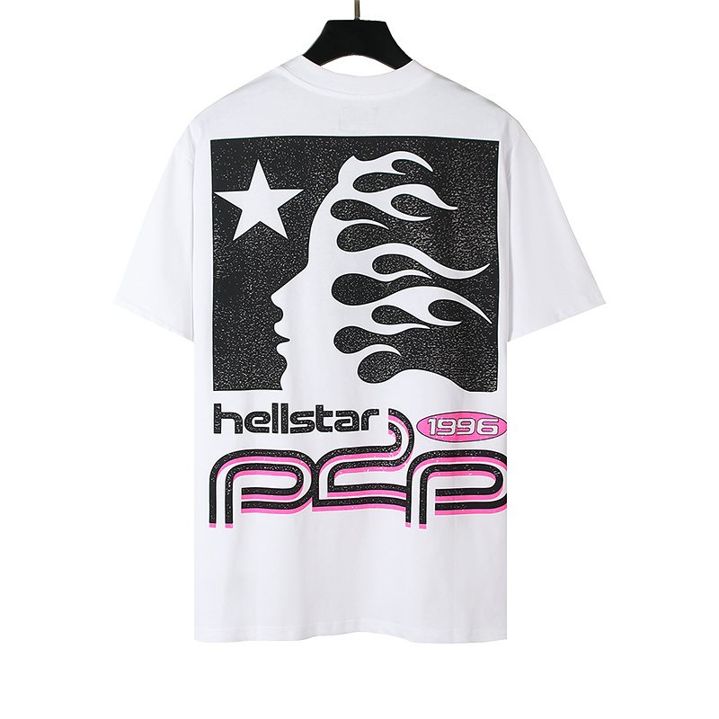 Hellstar Pink & Black Graphic T-Shirt — back