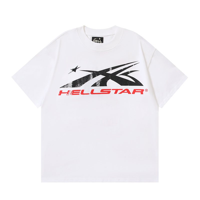Hellstar Black & Red Graphic Short-Sleeve T-Shirt — front
