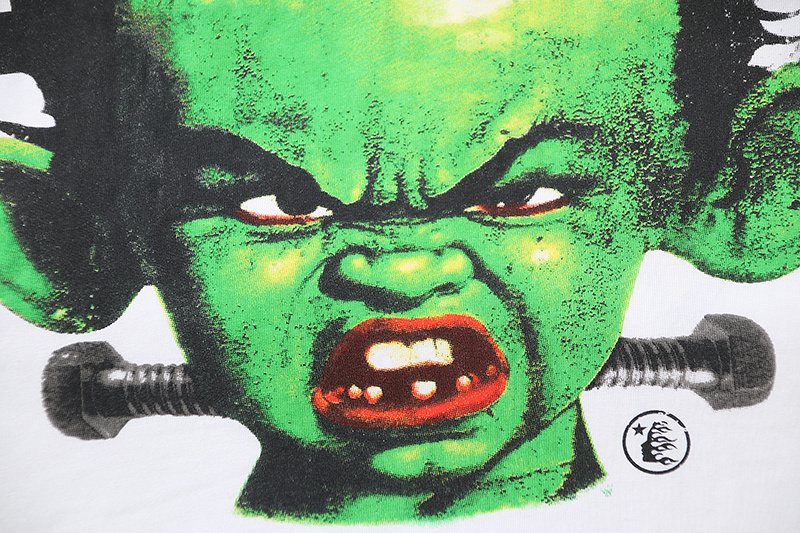 Hellstar Green Boy Head Graphic T-Shirt — detail
