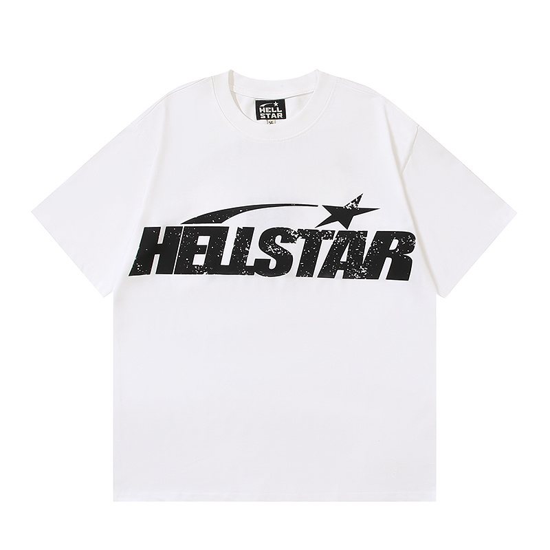 Hellstar Face & Flame Graphic T-Shirt — front