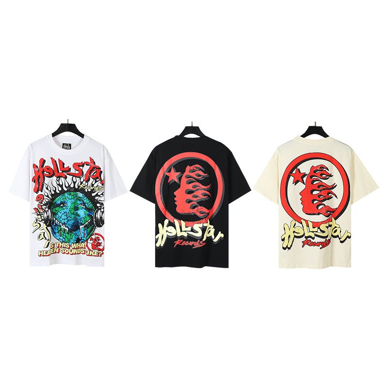 Hellstar Records Earth Graphic Short-Sleeve T-Shirt — comparison