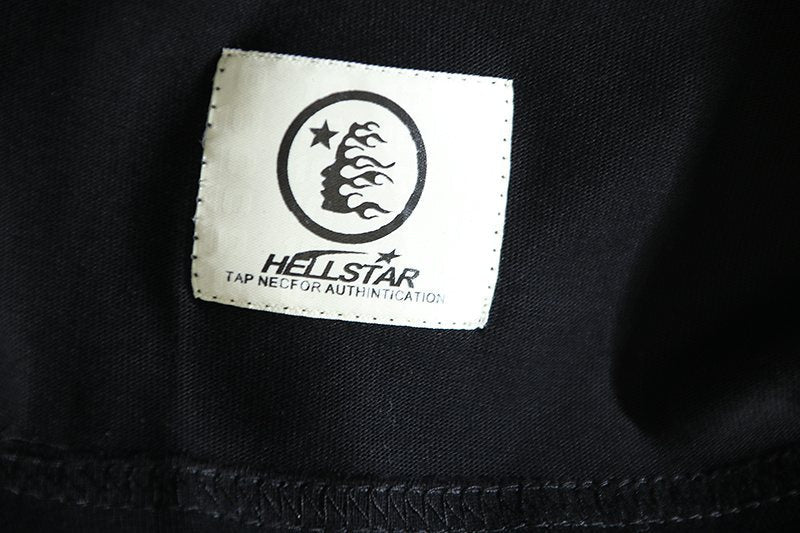 Hellstar Hollywood Records Graphic T-Shirt — neck_label