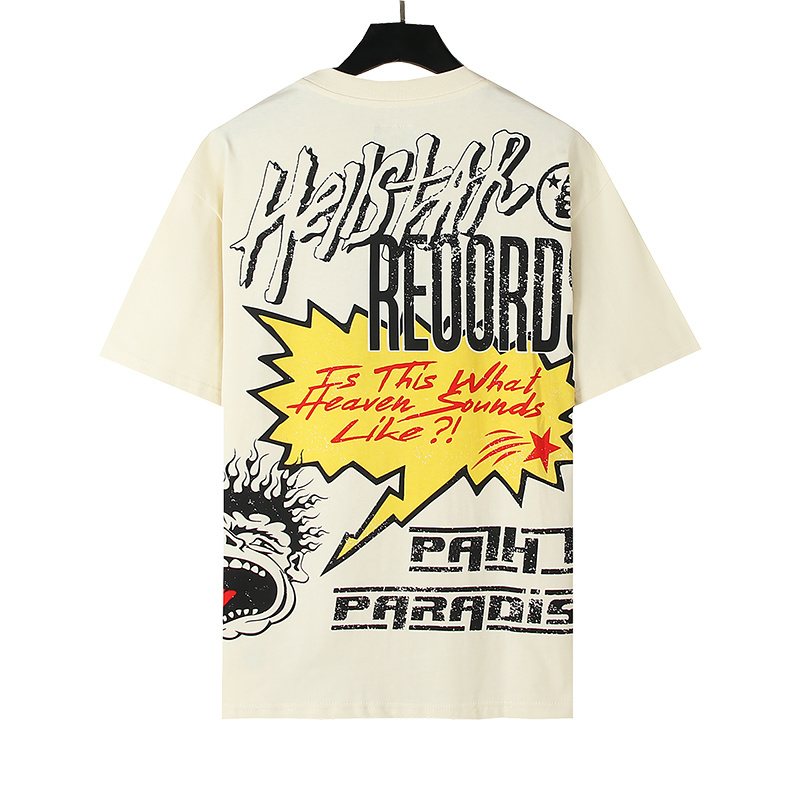 Hellstar Hollywood Records Graphic T-Shirt — back