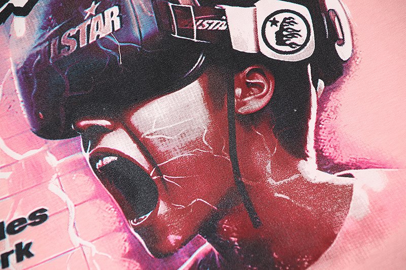 Hellstar Brainwashed 3005 World Tour Graphic T-Shirt — detail