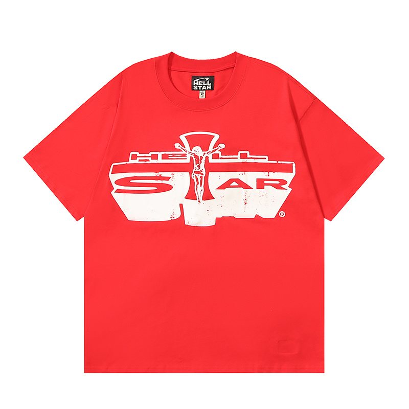 Hellstar Red Front & Back Graphic T-Shirt — hero
