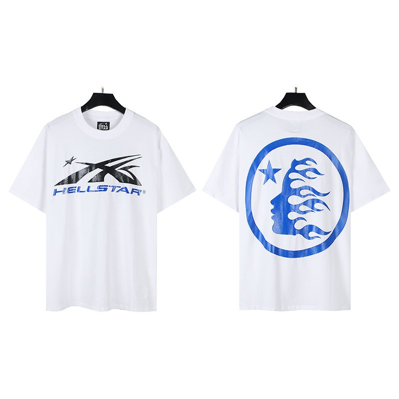 Hellstar White Front & Back Graphic T-Shirt — hero