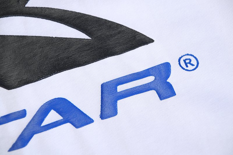 Hellstar White Front & Back Graphic T-Shirt — detail