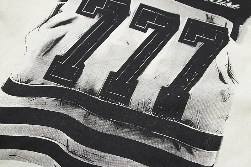 Hellstar 777 Face Graphic Contrast T-Shirt — detail