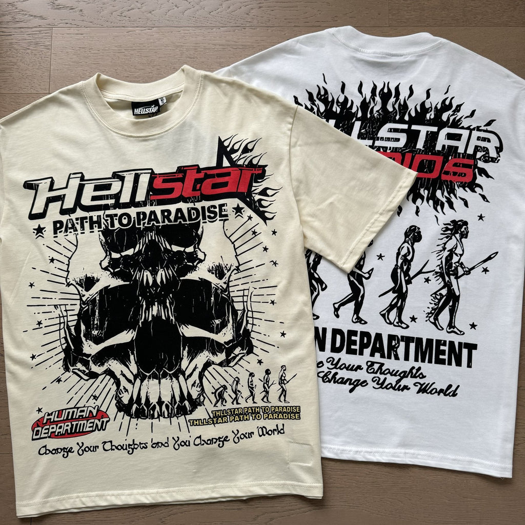 Hellstar Skull Flame Graphic T-Shirt — comparison