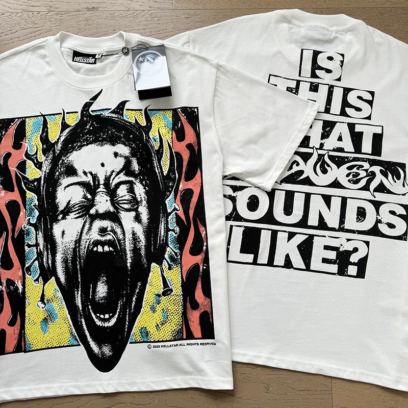 Hellstar Screaming Face Graphic T-Shirt — context