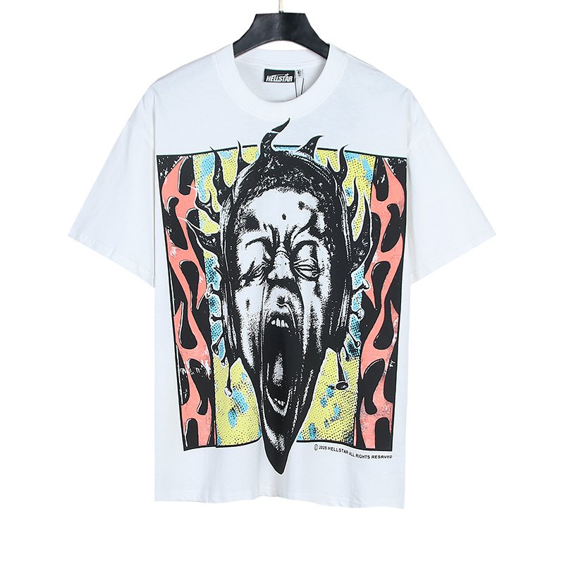 Hellstar Screaming Face Graphic T-Shirt — front