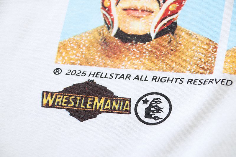 Hellstar Wrestlemania Short-Sleeve Graphic T-Shirt — detail
