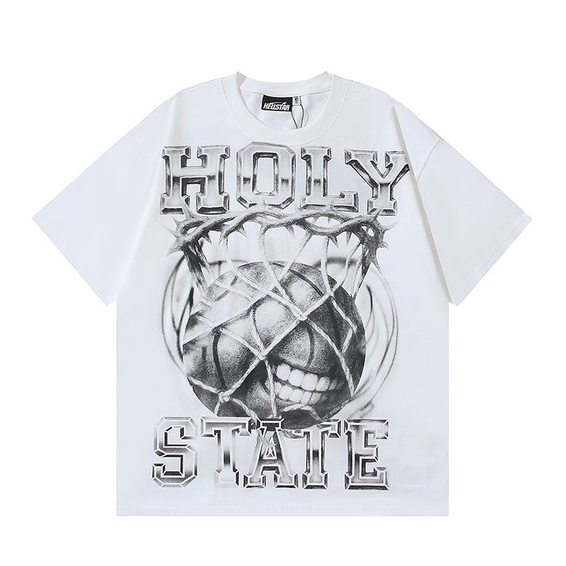 Hellstar Holy State No Guts No Glory Graphic T-Shirt — front