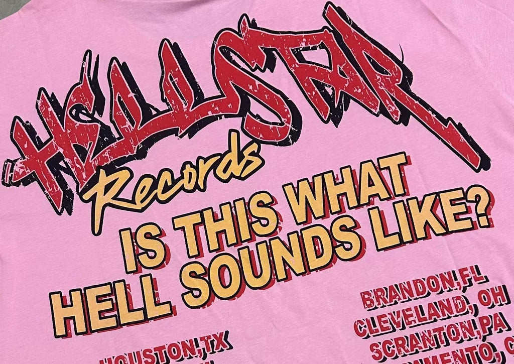 Hellstar Skull Records Graphic T-Shirt — detail