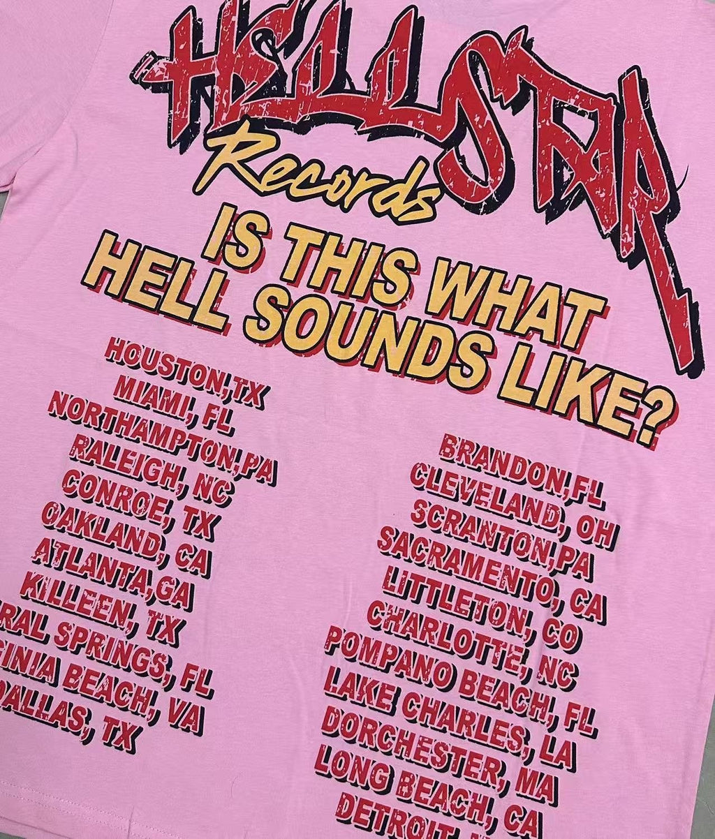 Hellstar Skull Records Graphic T-Shirt — back