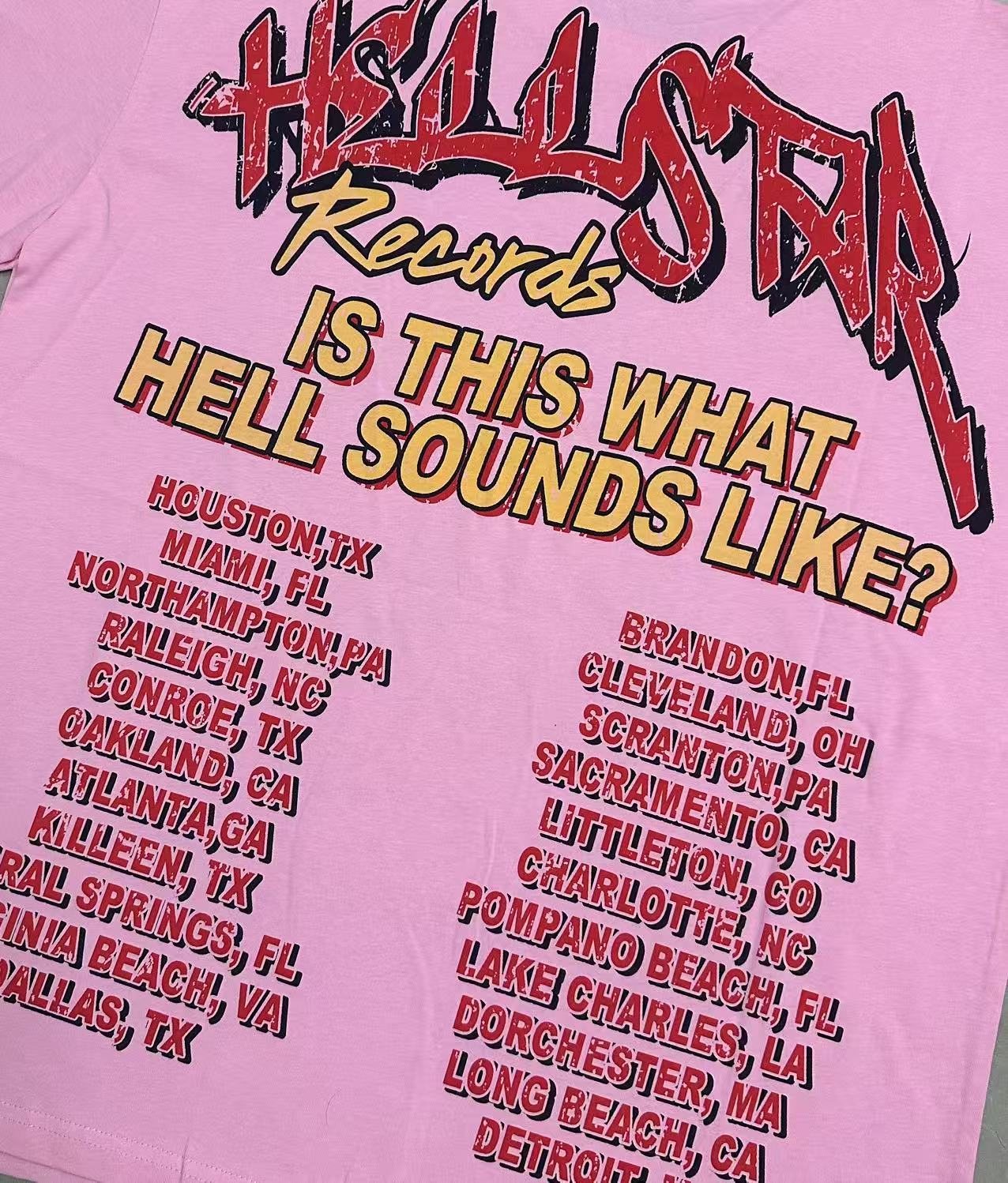 Hellstar Skull Records Graphic T-Shirt — back