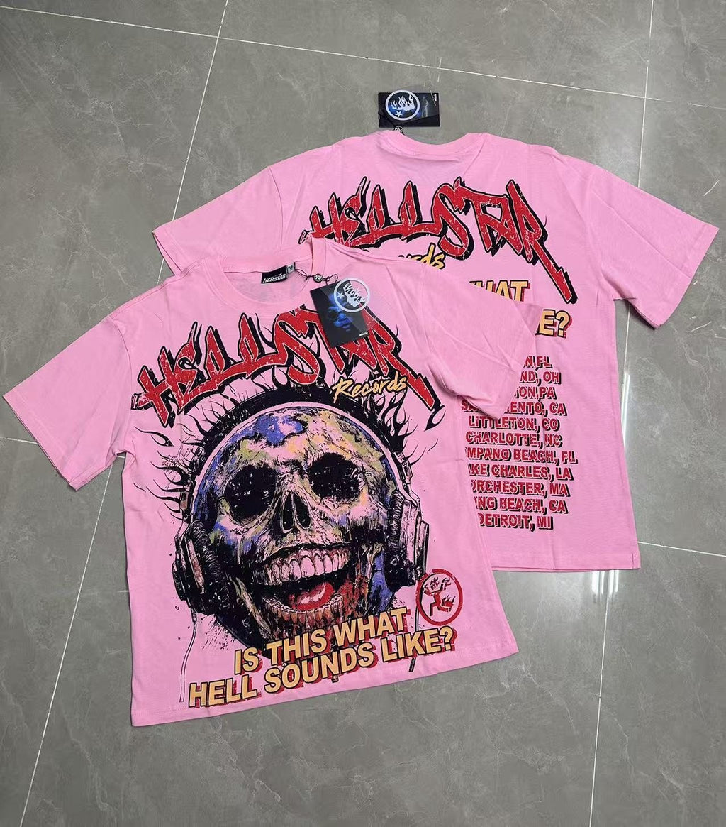 Hellstar Skull Records Graphic T-Shirt — context