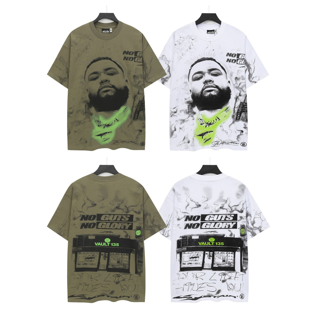 Hellstar No Guts No Glory Portrait Graphic T-Shirt — comparison