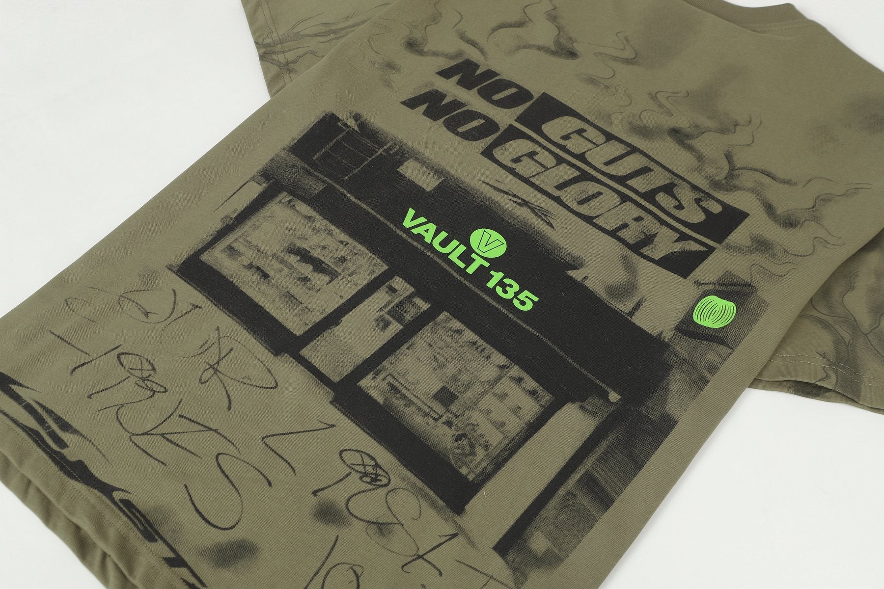 Hellstar No Guts No Glory Portrait Graphic T-Shirt — detail