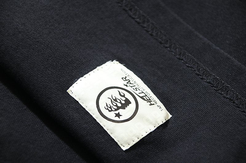 HEILSTAR Flame and Star Graphic T-Shirt — neck_label