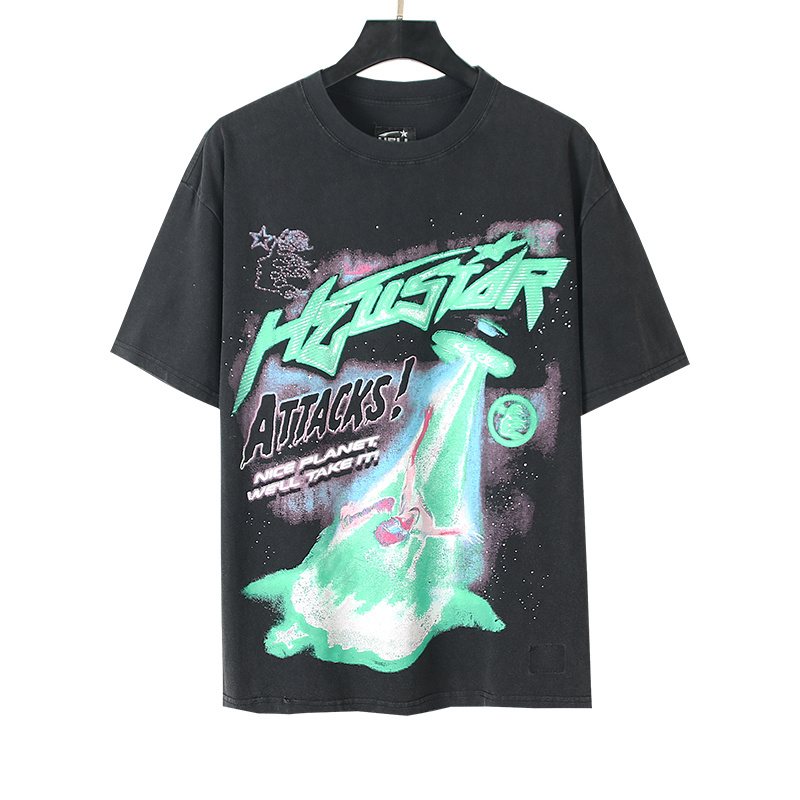 Hellstar Nice Planet Alien Graphic T-Shirt — front