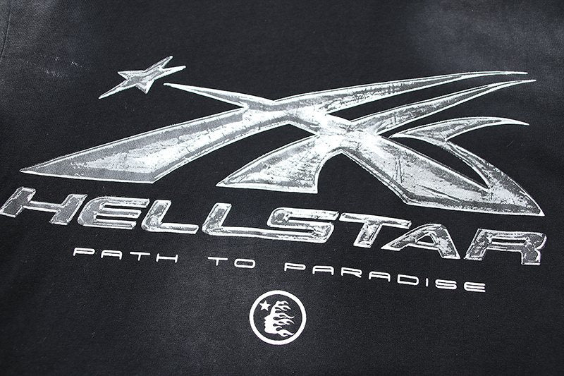 Hellstar Path to Paradise Graphic T-Shirt — fabric_closeup