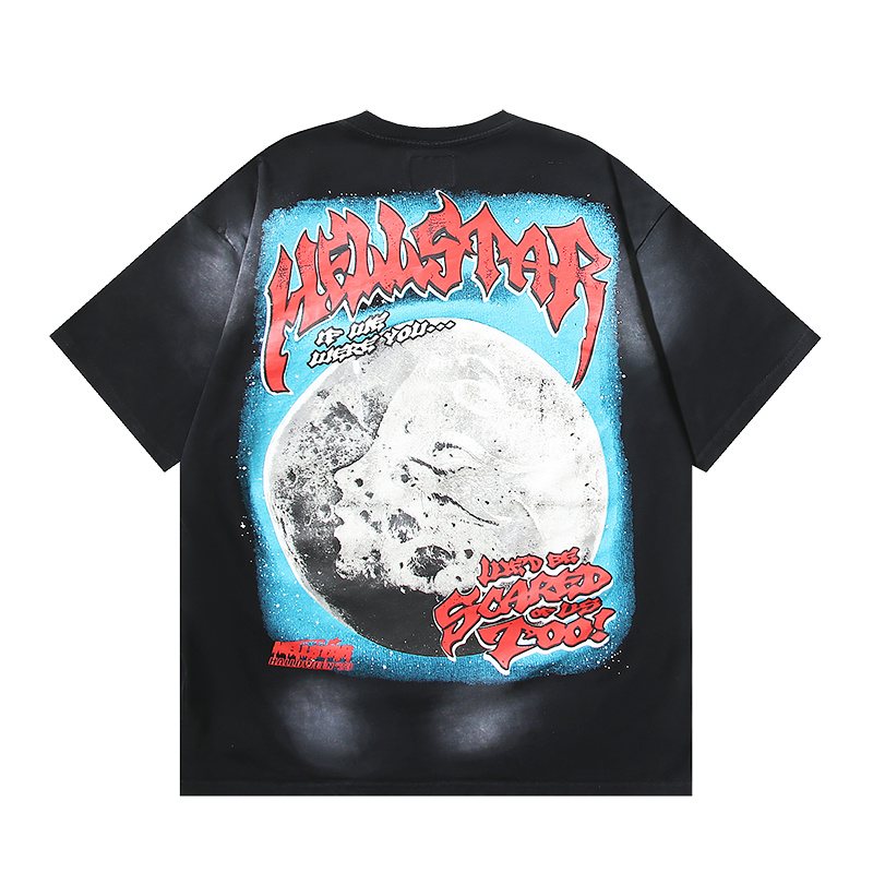 Hellstar Panther Moon Graphic T-Shirt — back
