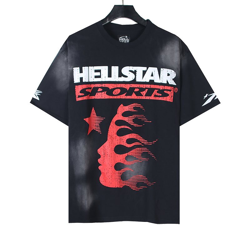 Hellstar Distressed Graphic Short-Sleeve T-Shirt — hero
