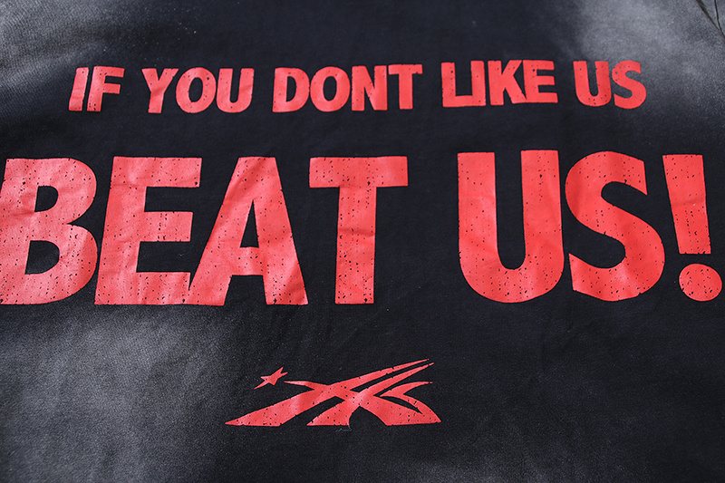 Hellstar If You Don't Like Us Beat Us Graphic T-Shirt — detail