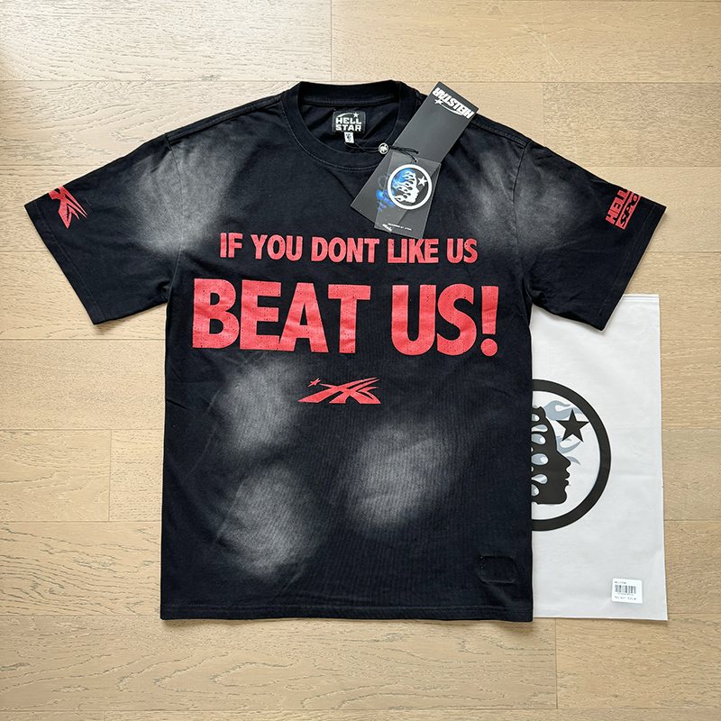 Hellstar If You Don't Like Us Beat Us Graphic T-Shirt — context