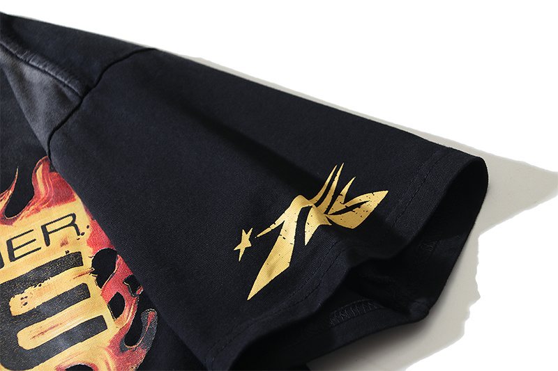 Hellstar Inner Peace Flame Graphic T-Shirt — detail