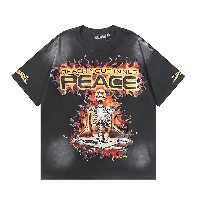 Hellstar Inner Peace Flame Graphic T-Shirt — hero