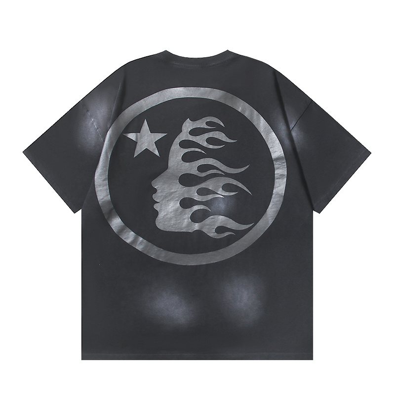 Hellstar Flame Face Graphic T-Shirt — back