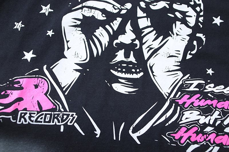 Hellstar I See Humans But No Humanity Graphic T-Shirt — detail