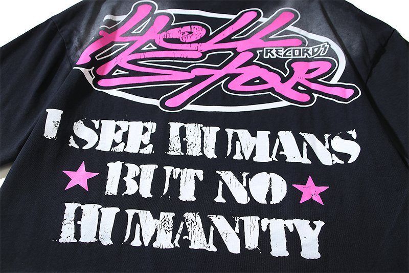 Hellstar I See Humans But No Humanity Graphic T-Shirt — detail