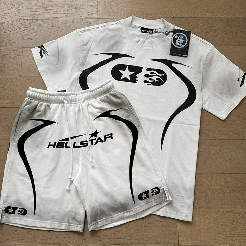 Hellstar Flame Number 11 Graphic Short-Sleeve Set — front