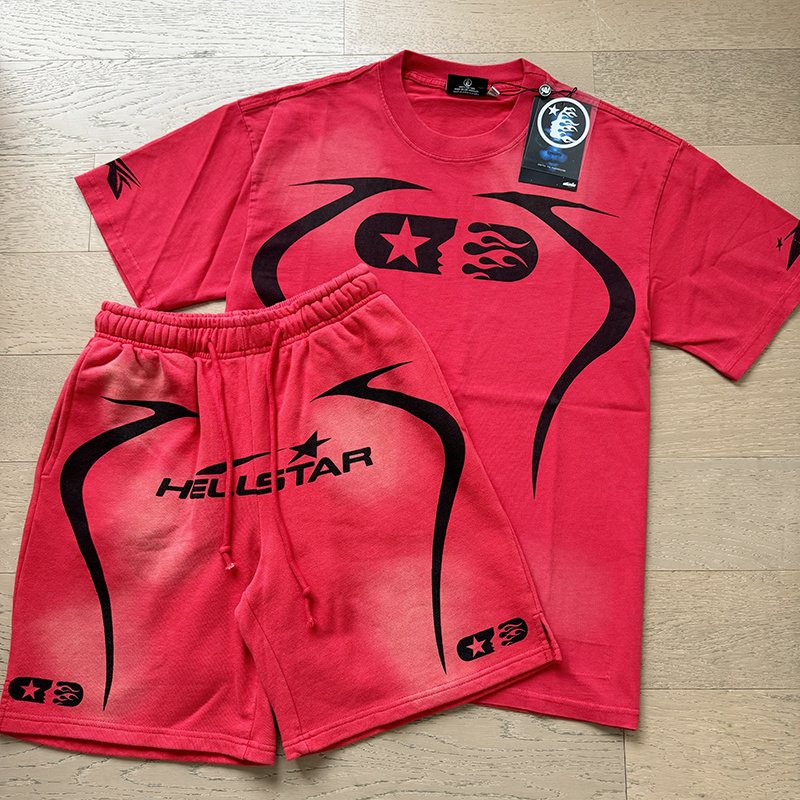 Hellstar Flame Number 11 Graphic Short-Sleeve Set — front