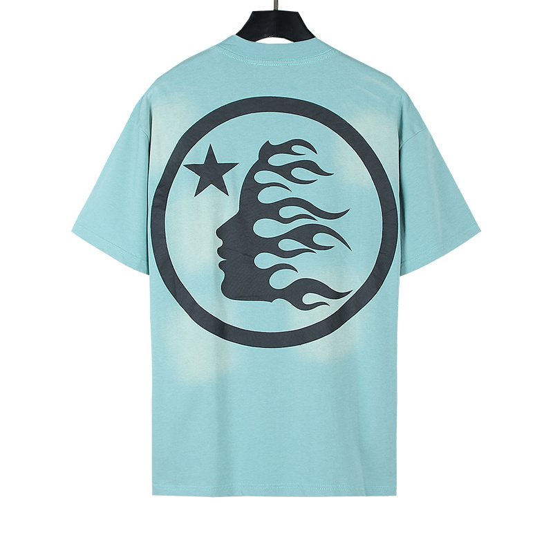 Hellstar Flame and Star Graphic Short-Sleeve T-Shirt — back