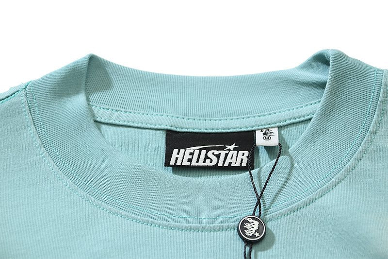 Hellstar Flame and Star Graphic Short-Sleeve T-Shirt — neck_label