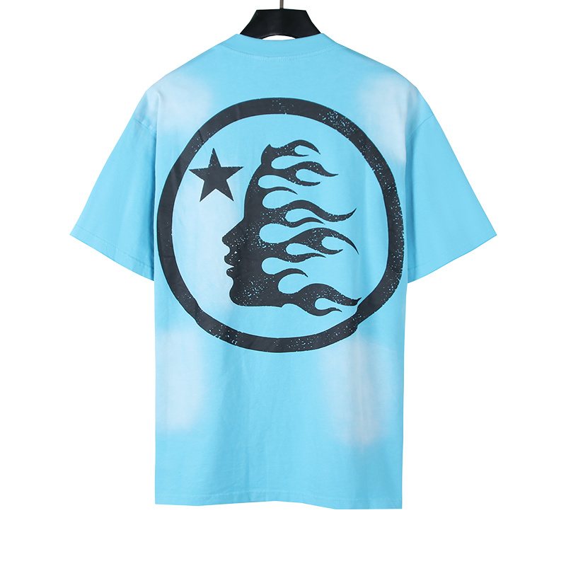 Hellstar Flame and Star Graphic Short-Sleeve T-Shirt — back