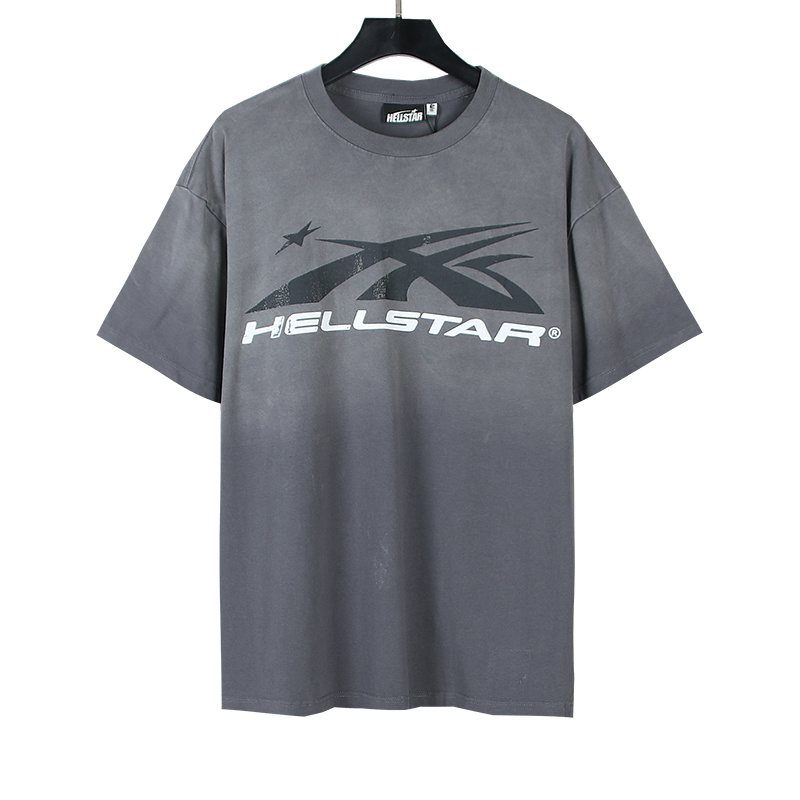 Hellstar Flame and Star Graphic Short-Sleeve T-Shirt — front
